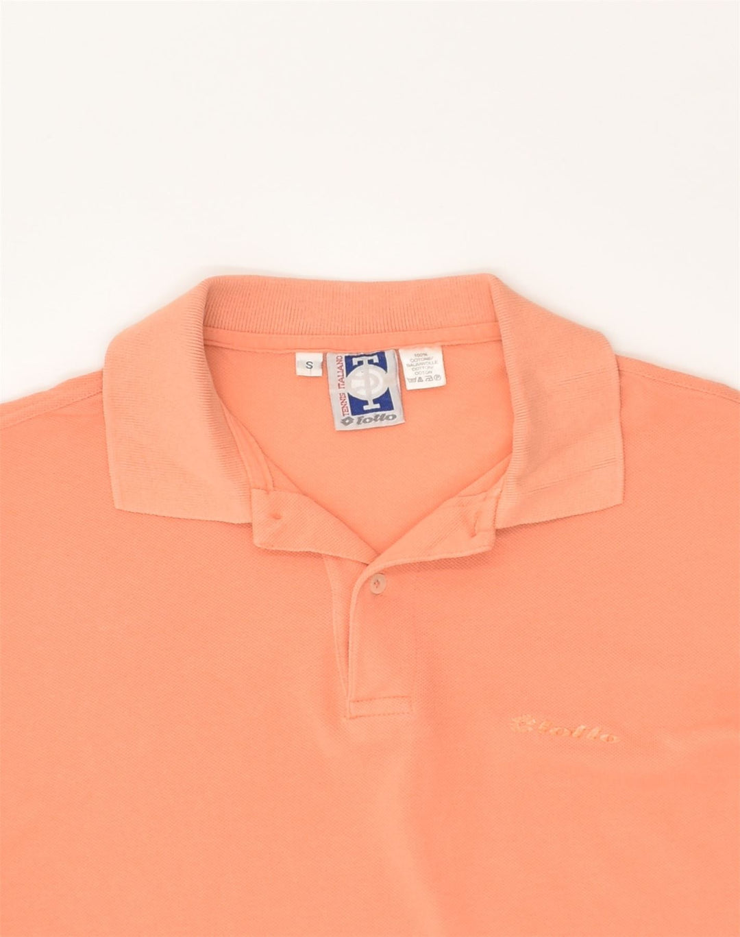 LOTTO Mens Polo Shirt Small Orange Cotton | Vintage Lotto | Thrift | Second-Hand Lotto | Used Clothing | Messina Hembry 