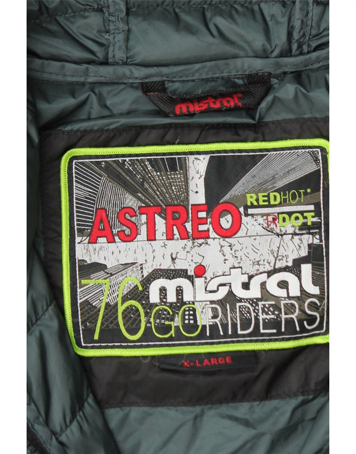 Mistral Ανδρικό μπουφάν με κουκούλα UK 42 XL Μαύρο
