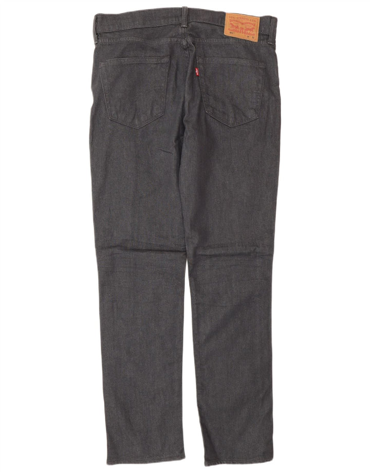 Levi's Mens 511 Slim Jeans W34 L32 Γκρι βαμβακερό