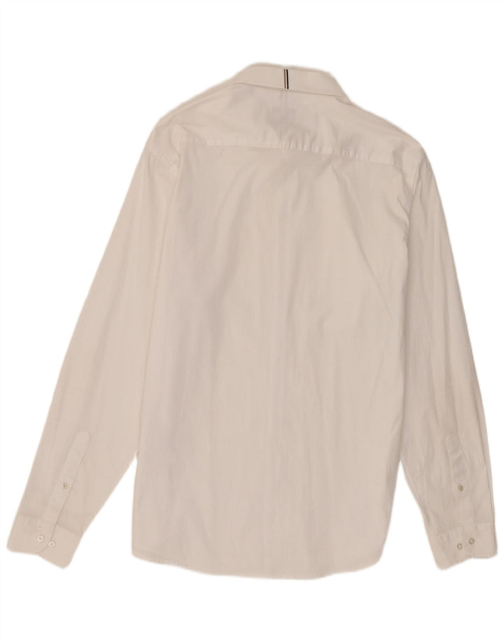 Ανδρικό πουκάμισο Hugo Boss Regular Fit 3XL Λευκό βαμβακερό