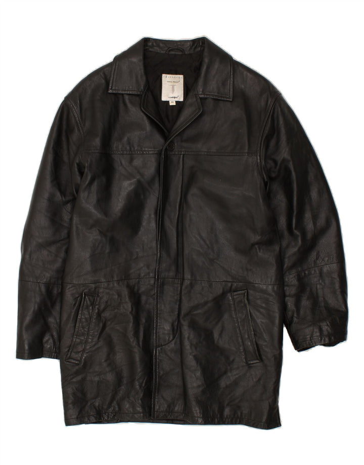 CONBIPEL Ανδρικό Δερμάτινο Παλτό IT 46 Small Black Leather