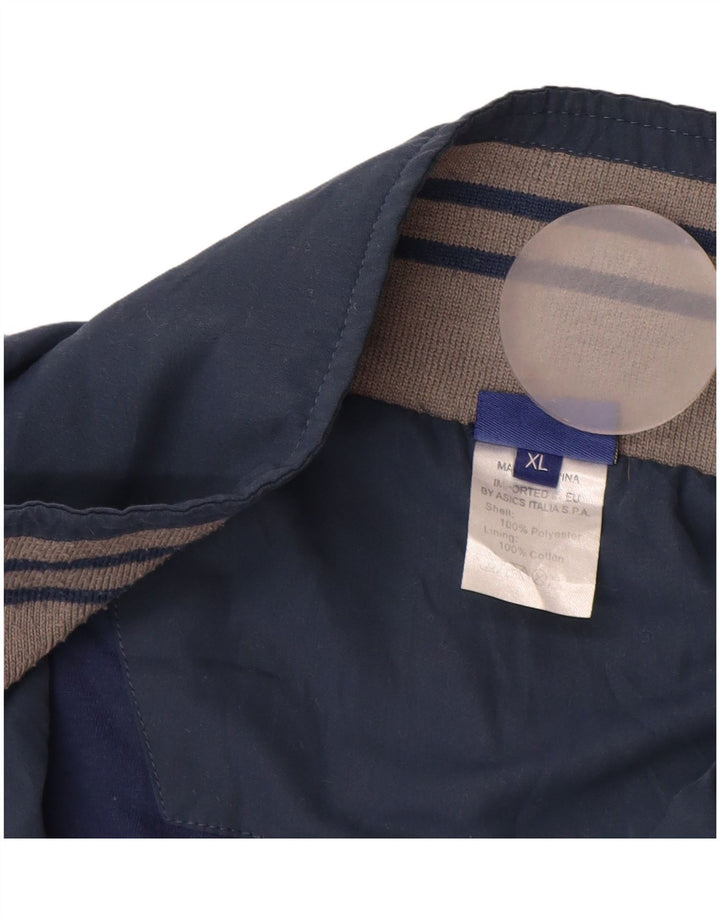 Ανδρική φόρμα ASICS Top Jacket XL Navy Blue Colorblock Polyester