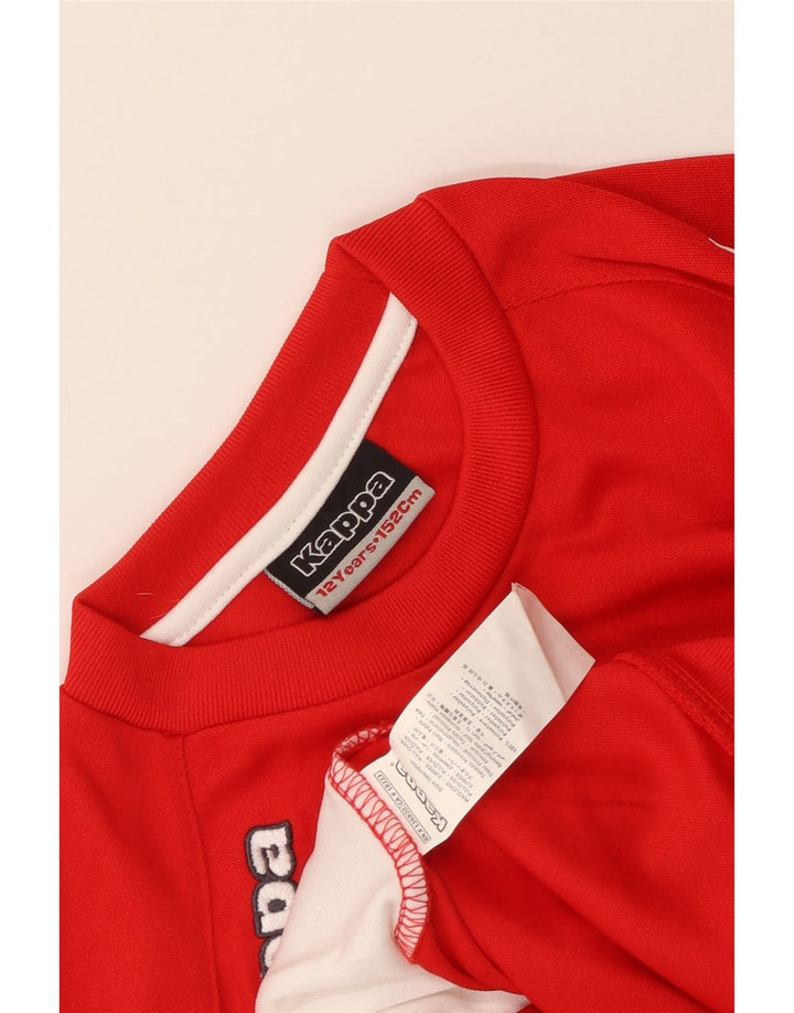 Kappa Boys Graphic Φούτερ Jumper 11-12 ετών Κόκκινο πολυεστέρας