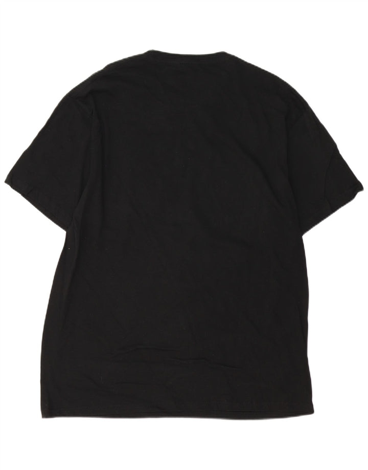 Hard Rock Cafe Mens Prague Graphic T-Shirt Top μεγάλο μαύρο βαμβακερό