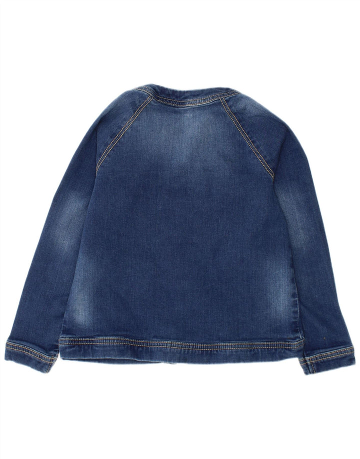 Τζιν Μπουφάν Benetton Girls 6-7 ετών Small Blue Cotton