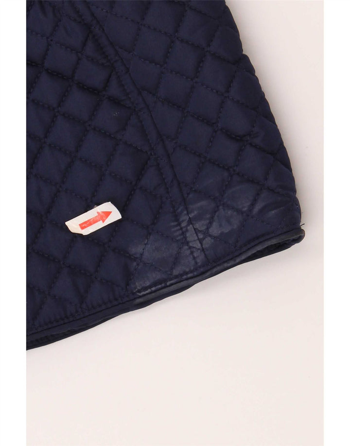 Joules Girls Quilted Gilet 7-8 Years Navy Blue Polyester