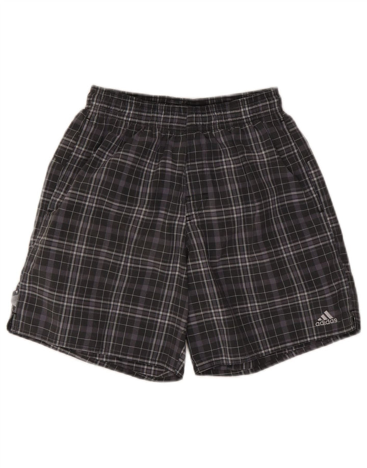 Ανδρικό αθλητικό σορτς Adidas XS Grey Check Polyester