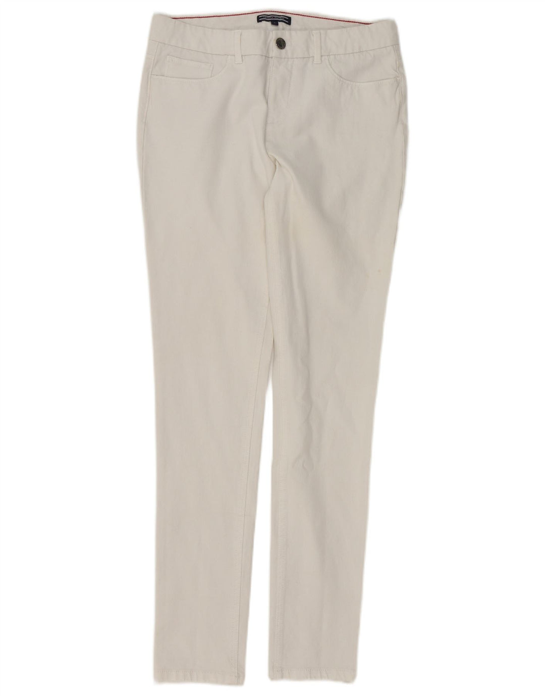 TOMMY HILFIGER Γυναικείο Skinny Jeans US 6 Medium W28 L30 Λευκό βαμβακερό
