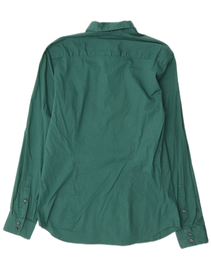 CALVIN KLEIN Ανδρικό πουκάμισο με λεπτή εφαρμογή σε μεγάλο πράσινο