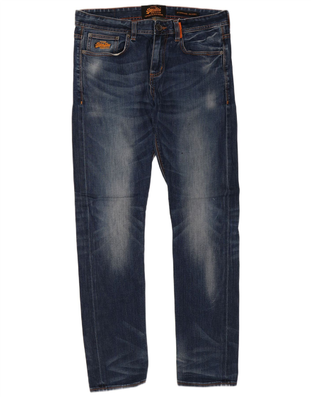 Ανδρικό SUPERDRY Standard Fit Skinny Jeans W34 L32 Μπλε βαμβακερό