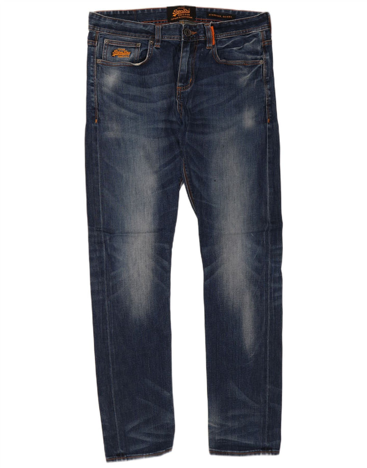 Ανδρικό SUPERDRY Standard Fit Skinny Jeans W34 L32 Μπλε βαμβακερό