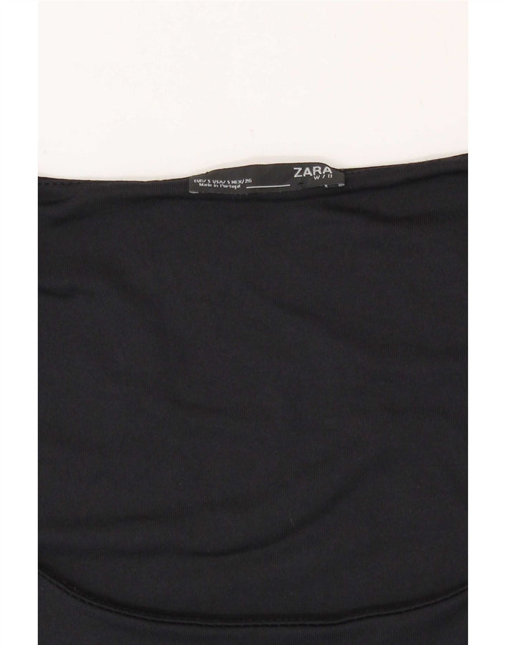 Zara Γυναικείο Αμάνικο Γιλέκο UK 8 Small Navy Blue