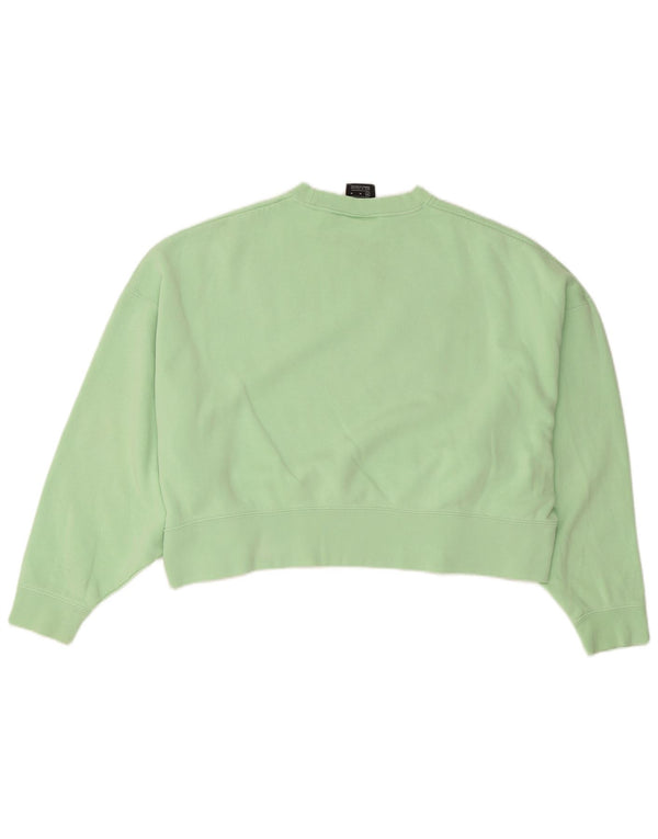Γυναικείο φούτερ Nike Crop Oversized Jumper UK 14 Μεσαίο πράσινο βαμβακερό