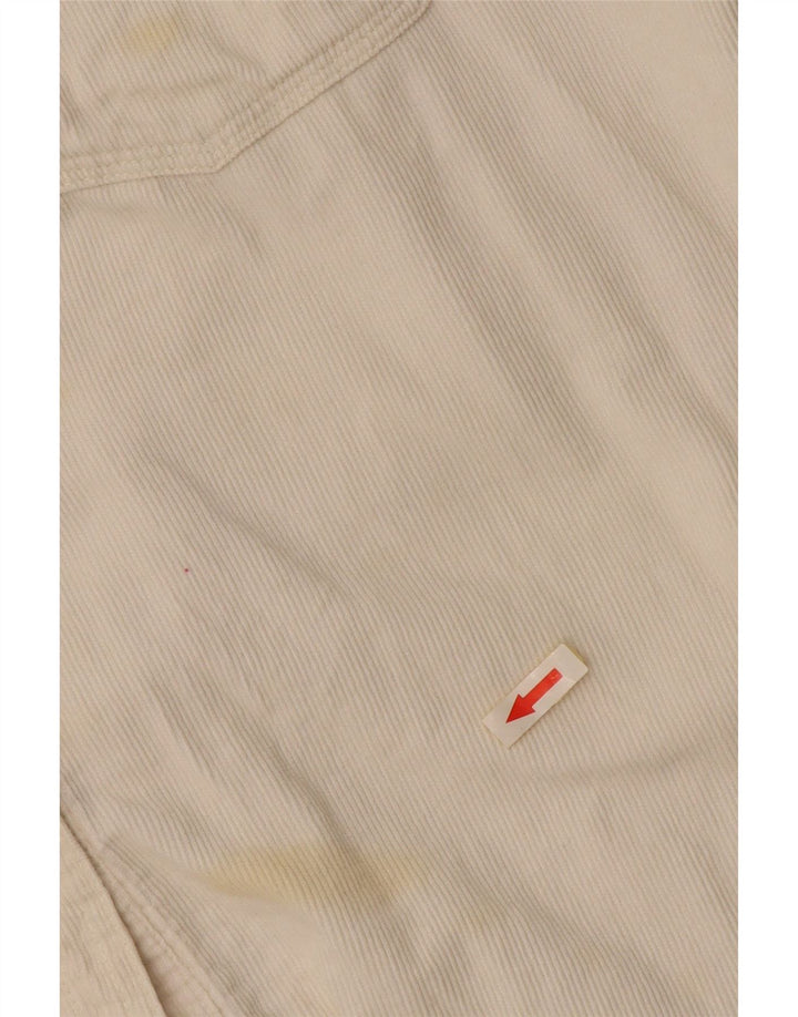 STACCATO Γυναικείο υπερμεγέθη κοτλέ πουκάμισο UK 10 Small Off White Βαμβακερό