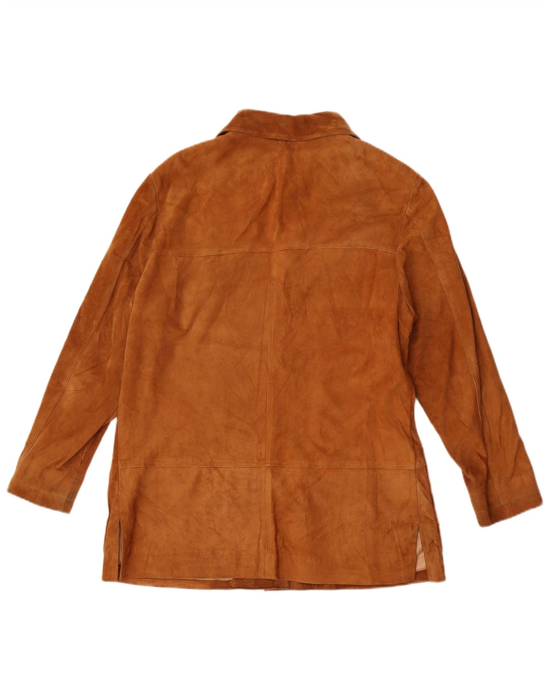 Vintage Γυναικείο Suede Jacket UK 12 Medium Brown
