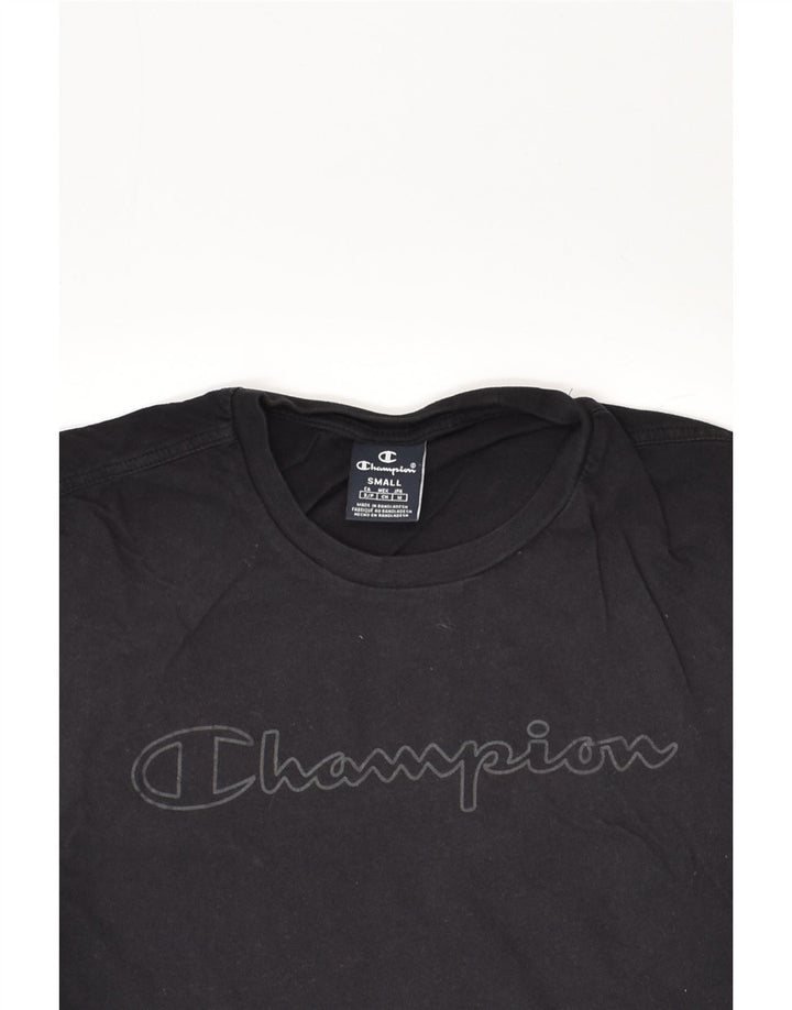 CHAMPION Mens Graphic T-Shirt Top Small Black | Vintage Champion | Thrift | Second-Hand Champion | Used Clothing | Messina Hembry 