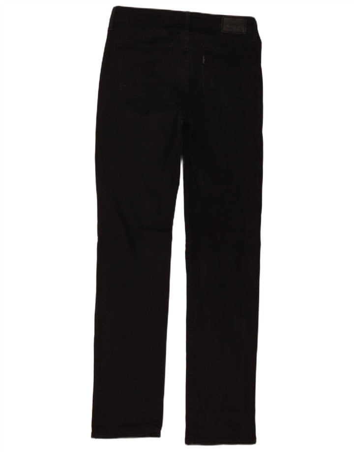 Levi's Womens 714 Straight Jeans W28 L32 Μαύρο βαμβακερό