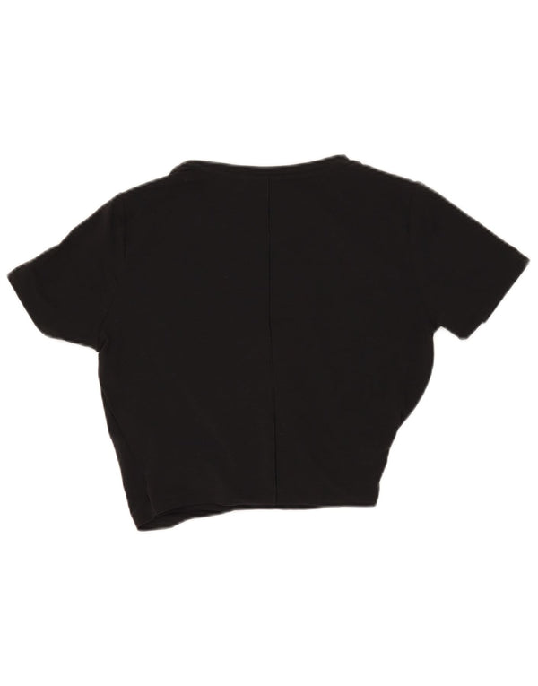 Γυναικείο μπλουζάκι Nike Dri Fit Crop Top 10 Small Black Polyester