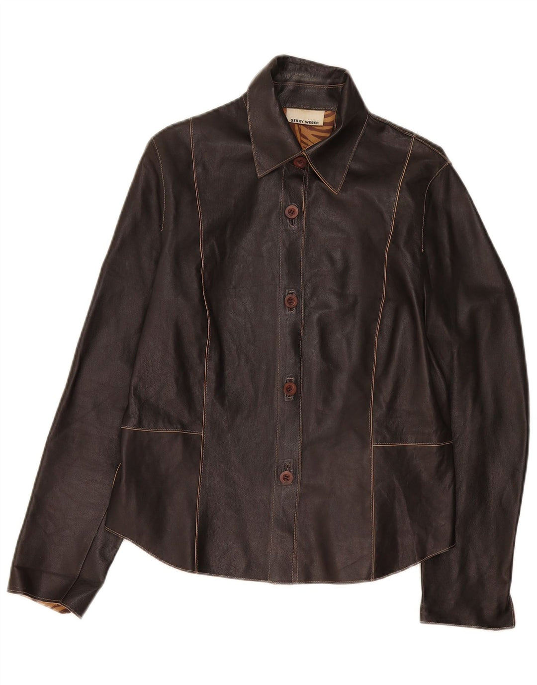 Gerry Weber Γυναικείο Δερμάτινο Μπουφάν UK 14 Large Μαύρο