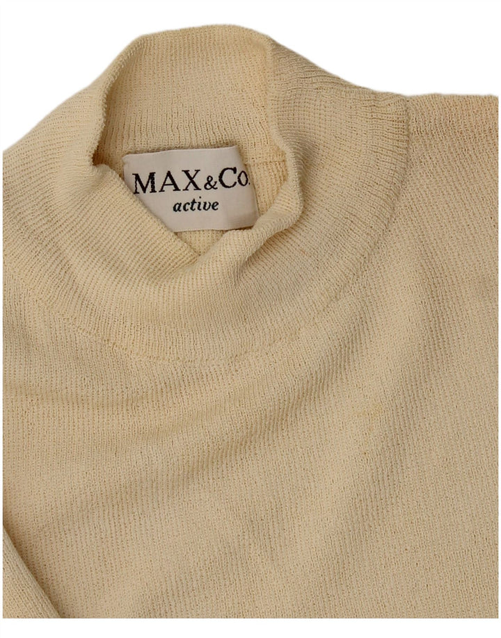 Max & Co. Γυναικείο πουλόβερ με λαιμό χελώνα UK 12 Medium Off White