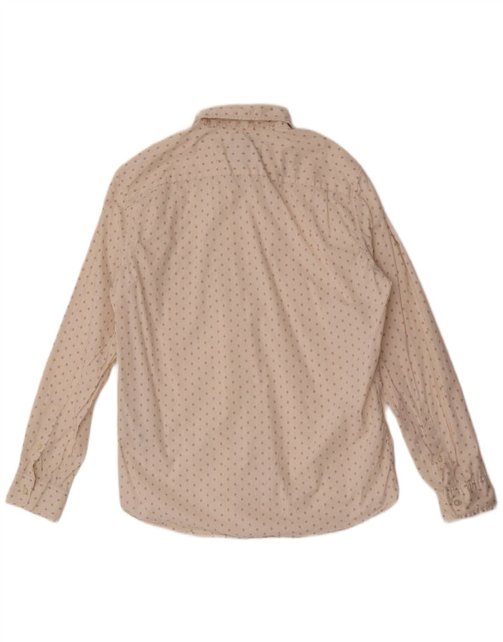 Ανδρικό πουκάμισο Gap Slim Fit μεγάλο λευκό γεωμετρικό βαμβακερό
