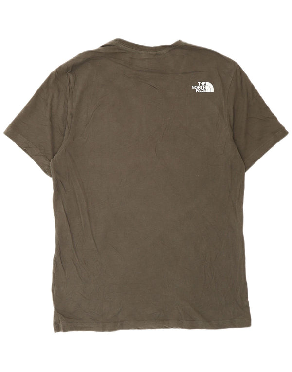 Ανδρικό γραφικό T-Shirt North Face Top Medium Khaki Cotton