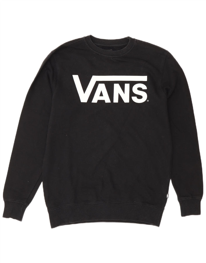 Ανδρικό γραφικό φούτερ Vans Jumper Μικρό μαύρο βαμβακερό