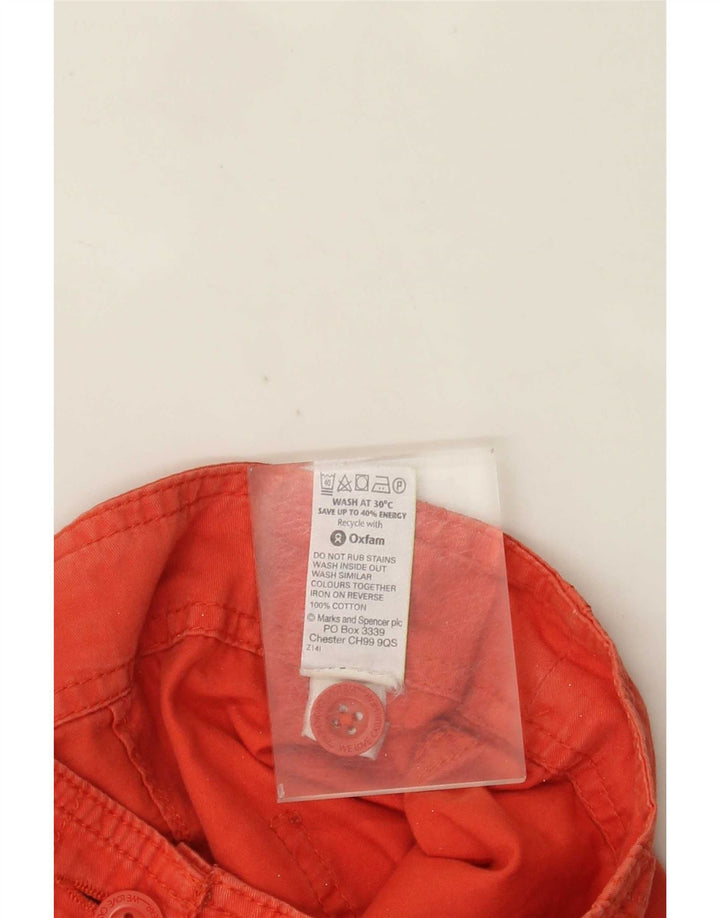 Marks & Spencer Γυναικείο σορτς Cargo UK 14 μεγάλο W34 πορτοκαλί βαμβακερό
