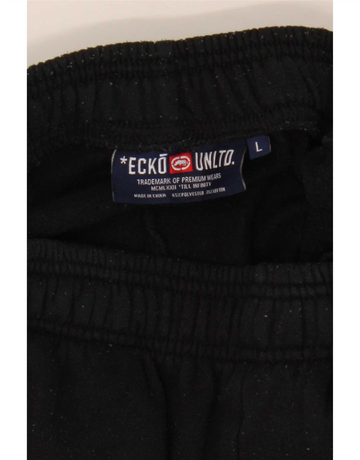 Ecko Unltd Ανδρική φόρμα αθλητικής γραφικής παντελόνι Joggers Large Μαύρο
