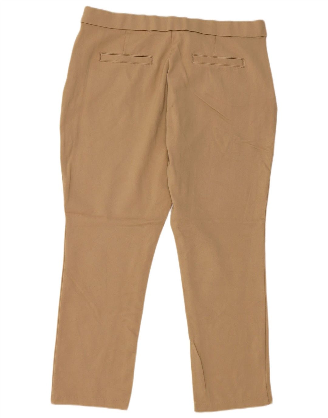 Γυναικείο Slim Cropped Παντελόνι LEE US 14 XL W36 L25 Beige Rayon