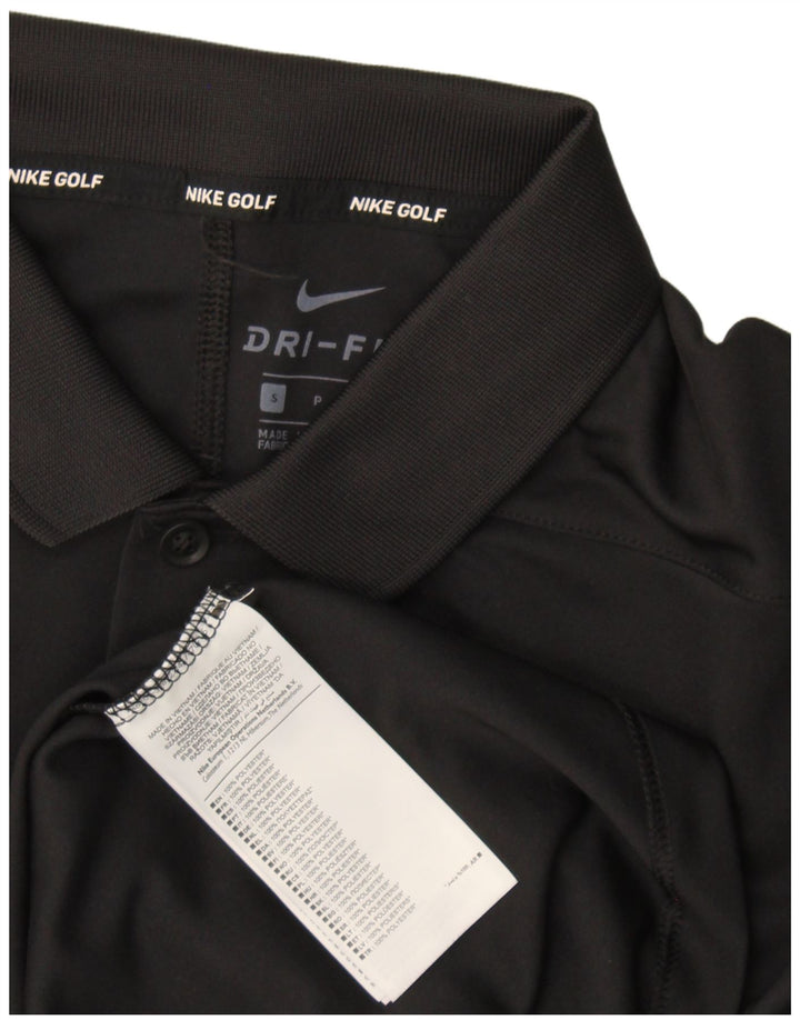 Ανδρικό μπλουζάκι Nike Dri Fit Polo Μικρό μαύρο πολυεστέρα