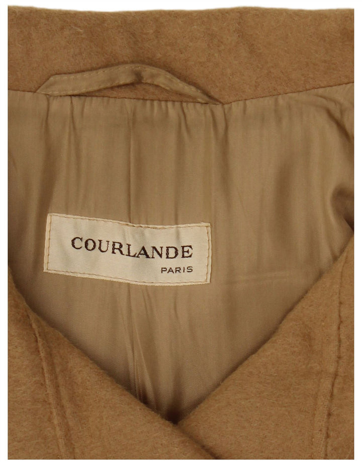 COURLANDE Γυναικείο παλτό με διπλό στήθος UK 12 Medium Beige