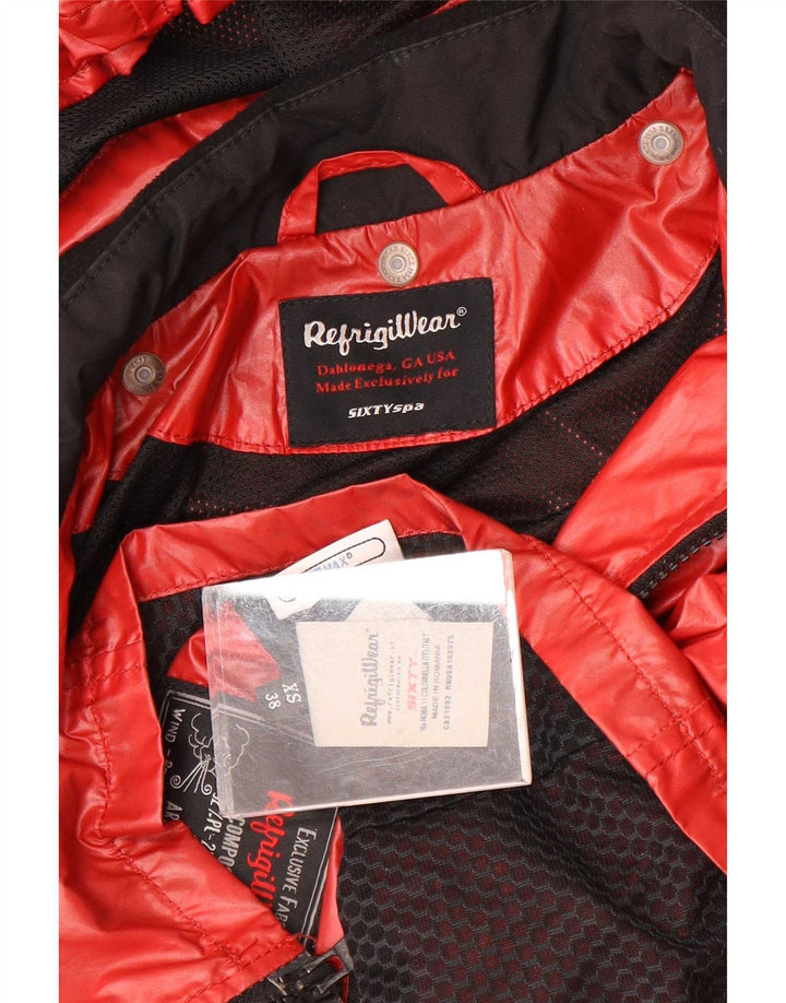 Refrigiwear Γυναικείο μπουφάν βροχής με κουκούλα IT 38 XS Red Polyester
