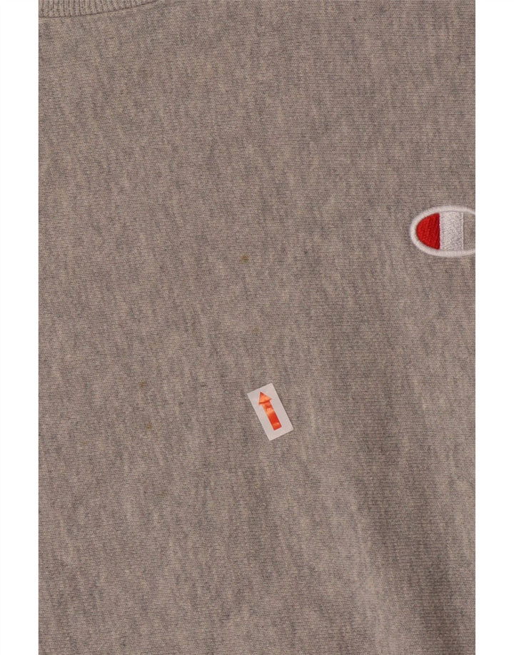 Champion γυναικείο φούτερ Reverse Weave Crop Jumper UK 6 XS Γκρι βαμβακερό