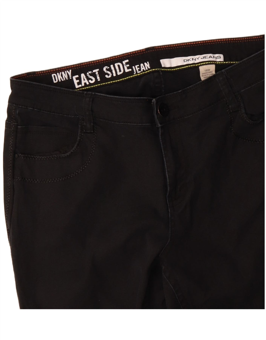 Dkny Γυναικείο Bootcut Jeans US 16 2XL W32 L31 μαύρο βαμβακερό