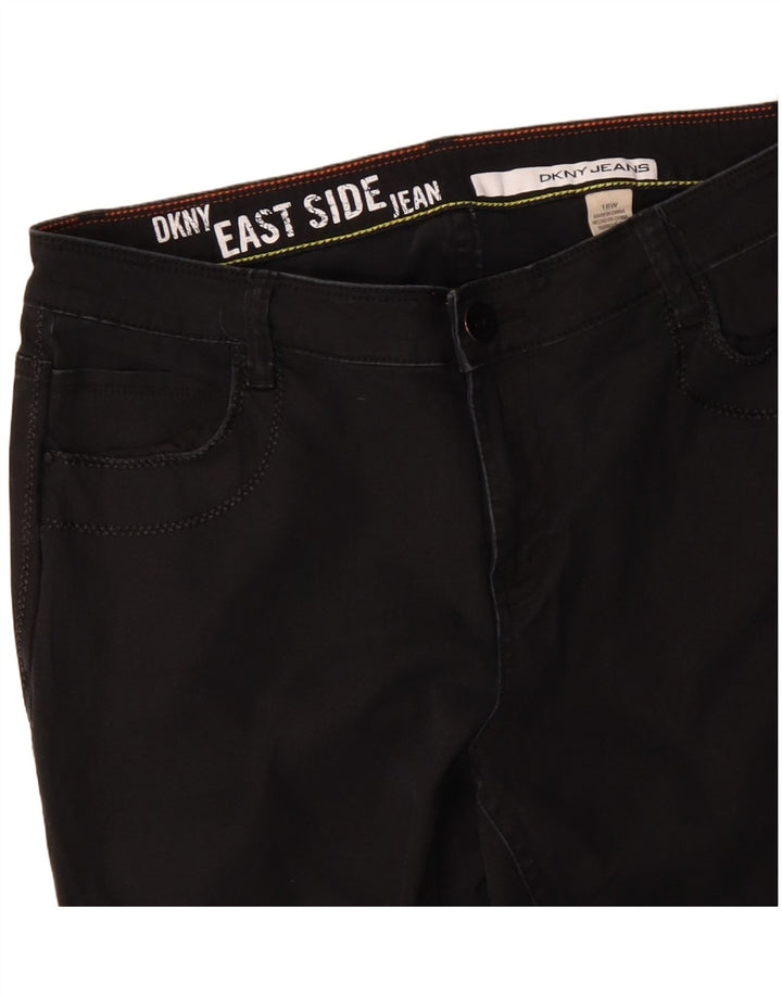 Dkny Γυναικείο Bootcut Jeans US 16 2XL W32 L31 μαύρο βαμβακερό