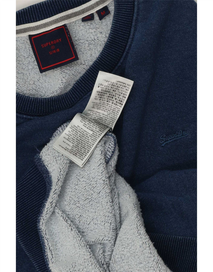 Ανδρικό φούτερ Superdry Jumper Μεσαίο μπλε βαμβακερό