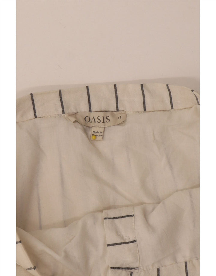 Γυναικεία φούστα Oasis A-Line UK 12 Medium W28 Λευκή ριγέ