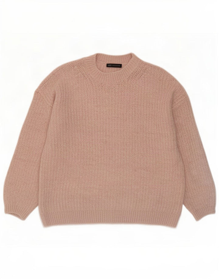 Marks & Spencer Γυναικείο πουλόβερ υπερμεγέθη Crew Neck Jumper UK 14 Medium Pink