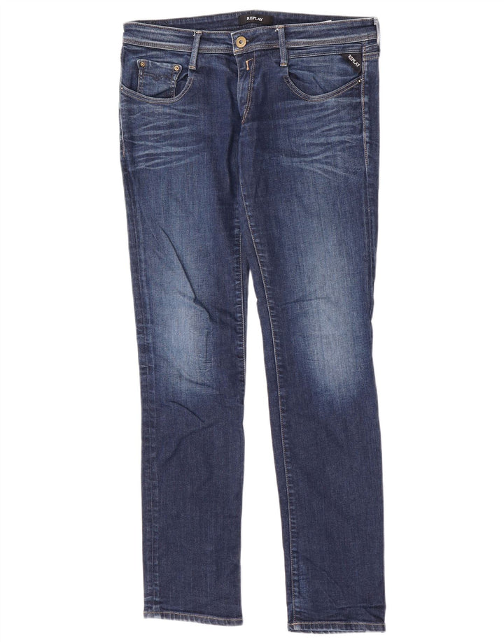 Replay Γυναικείο Jodey Straight Jeans W30 L32 Μπλε βαμβακερό