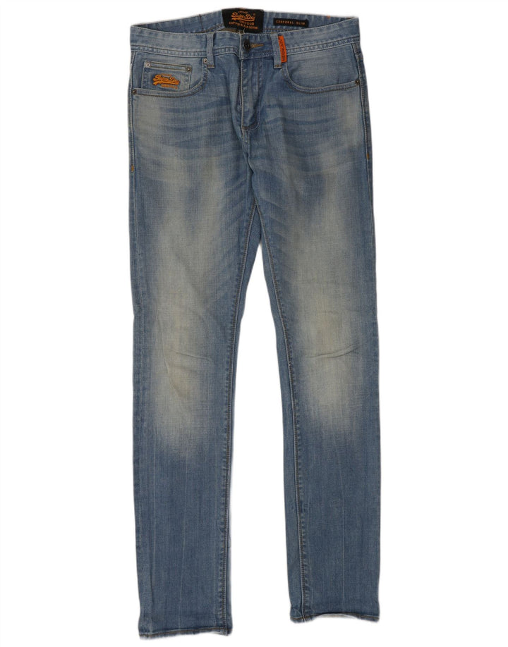 Superdry Ανδρικό τζιν Corporal Slim W30 L32 Μπλε βαμβακερό