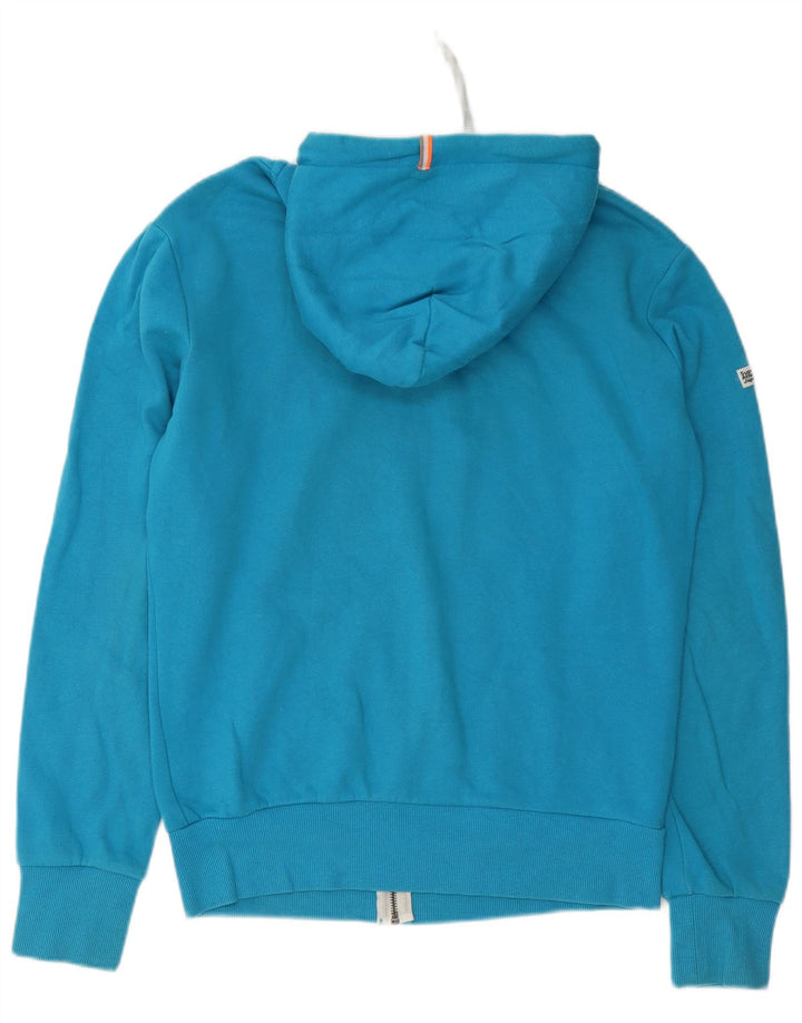 Ανδρικό πουλόβερ με κουκούλα με φερμουάρ Superdry μεγάλο μπλε βαμβακερό