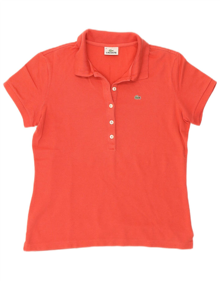 Γυναικείο μπλουζάκι πόλο LACOSTE 46 XL Κόκκινο βαμβακερό