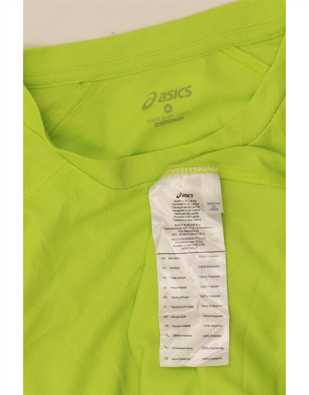 Ανδρικό T-Shirt Asics Top Μεσαίο Πράσινο Πολυεστέρας