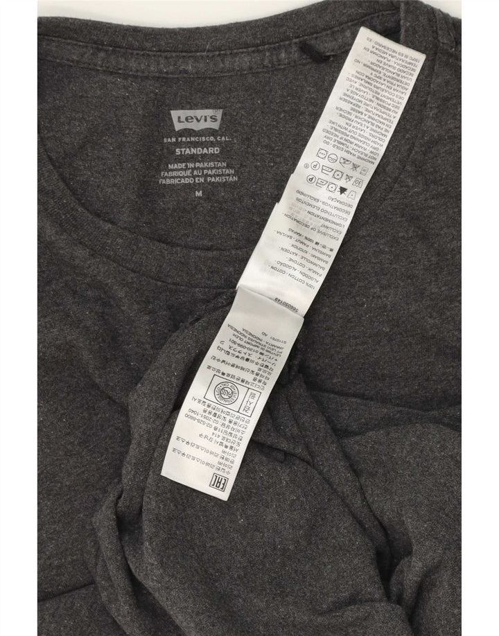 Ανδρικό μπλουζάκι Levi's Standard Top Μεσαίο γκρι βαμβακερό