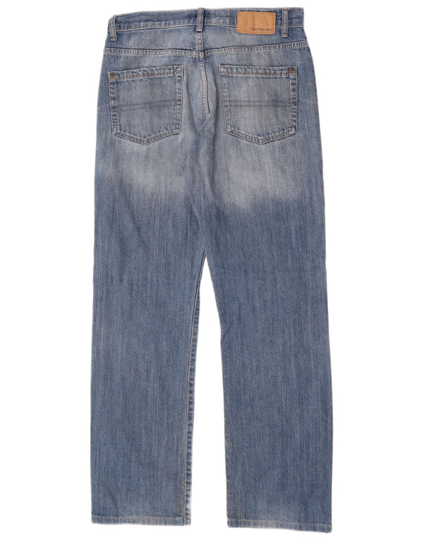 Ανδρικό τζιν Calvin Klein Relaxed Fit Straight W30 L30 Blue Cotton