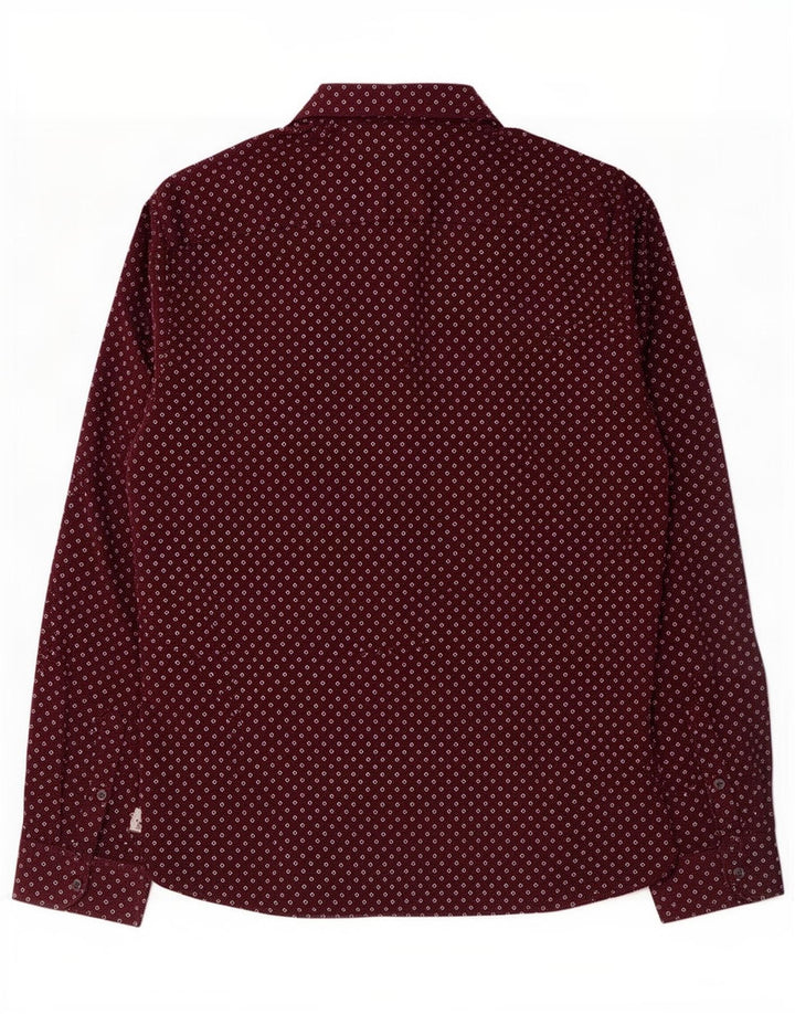 Ανδρικό πουκάμισο Ted Baker, μέγεθος 6 2XL, βαμβακερό καφέ με στίγματα