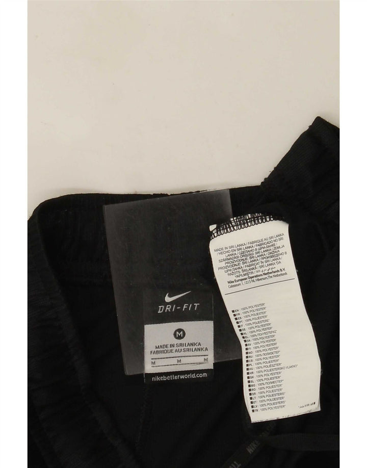 Ανδρικό αθλητικό σορτς Nike Dri Fit, μεσαίο μαύρο ριγέ πολυεστέρα