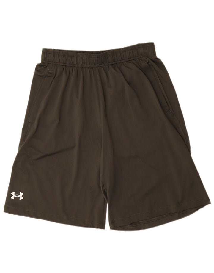 Ανδρικό αθλητικό σορτς Under Armour Loose Fit από μεσαίο χακί πολυεστέρα