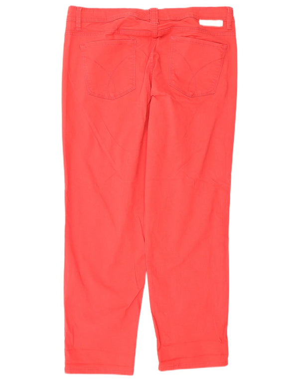CALVIN KLEIN Γυναικείο Slim Jeans US 12 Large W32 L27 Red
